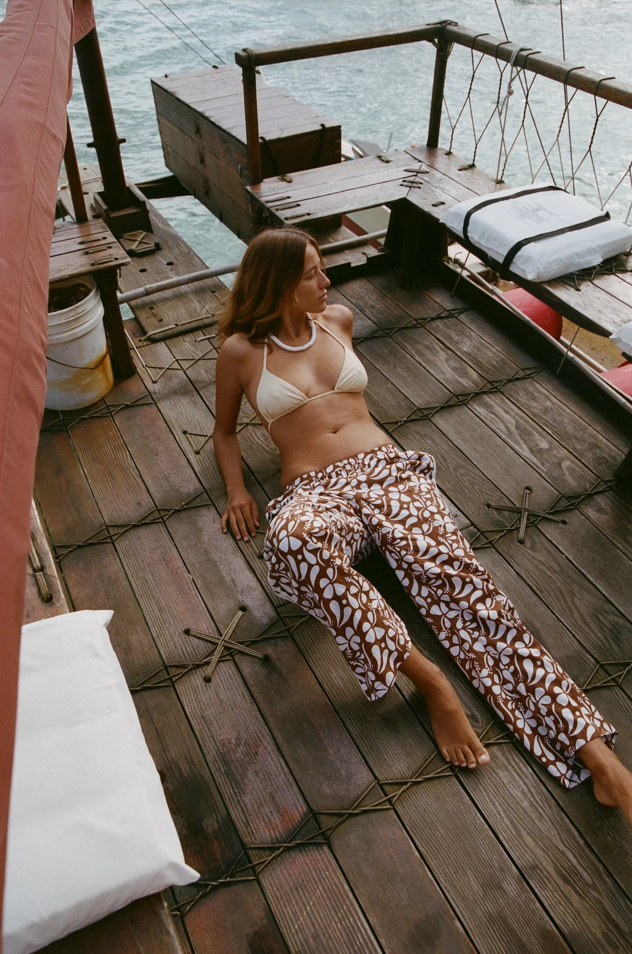 Puka Linen Pant - Lei Brown - Image 4
